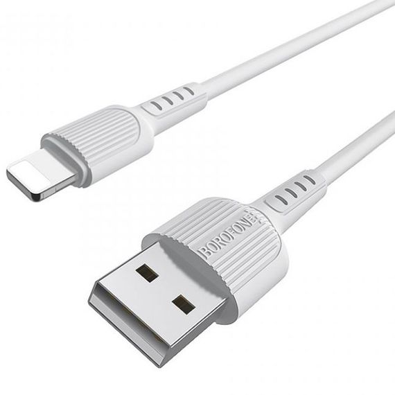 Дата кабель Borofone BX16 USB to Lightning (1m) Білий | Зображення 1