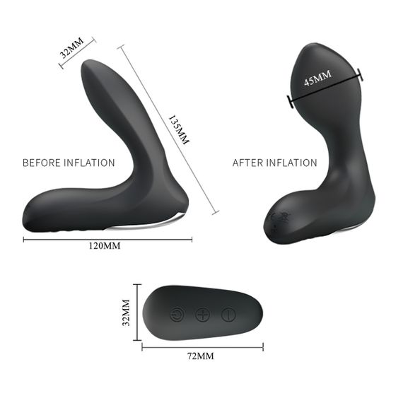 Масажер простати, що розширюється з пультом дк Mr. Play - Remote Control Vibrating Prostate Massager, BI-014463W-MR Sex Aura | Зображення 6