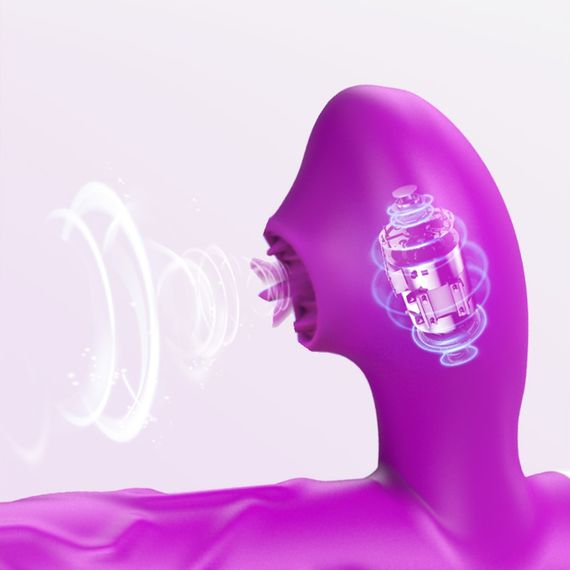 Вибромассажер SiliconeTongue Vibrator, USB 10 Function sexstyle | Зображення 8