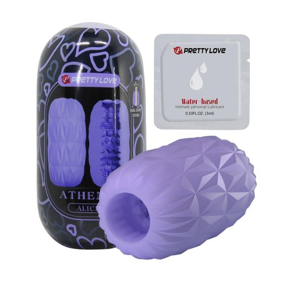 Мастурбатор-яйцо Pretty Love Alice, фиолетовый, 11.3 x 5.9 см sexstyle