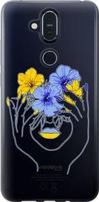 Чохол на Nokia 8.1 Дівчина із силікону FCh_016543