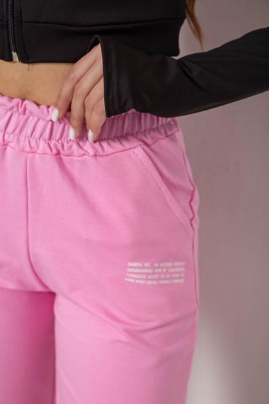 Спортивные штаны женские  -уценка, цвет розовый, 238R5052-U-1 | Зображення 4