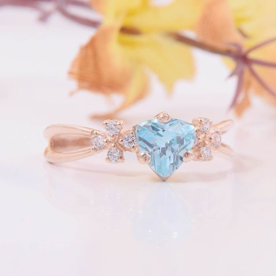 Кольцо из красного золота с топазом 16 | Зображення 2