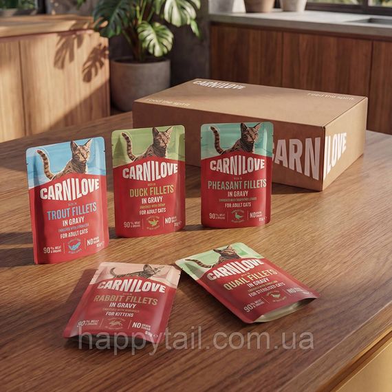 Влажный корм Carnilove Cat Gravy Trout с форелью и эхинацеей в соусе для взрослых кошек пауч 85 г | Зображення 4
