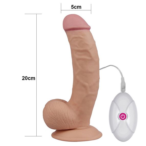 Вібратор на присосці 7.5 THE ULTRA SOFT DUDE VIBRATING Sex Aura | Зображення 2