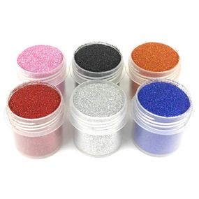 Набір гліттера для біо-тату «№1 Великий» glitter-set-big-6x-1, 6 кольорів по 12 мл