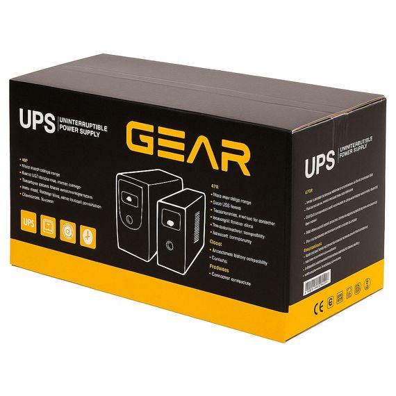Пристрій безперебійного живлення GEAR GU-1200MLCD | Зображення 2
