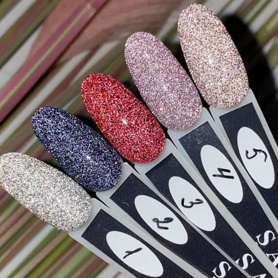 Світловідбиваючий гель-лак SAGA 04 Fiery 9мл | Зображення 5