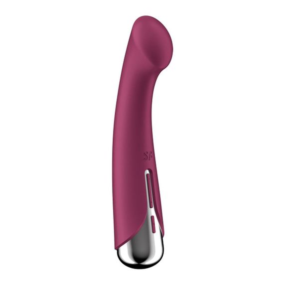 Вібратор з ротацією Satisfyer Spinning G-Spot 1 Red, плоский майданчик для стимуляції точки G Sex Aura | Зображення 4