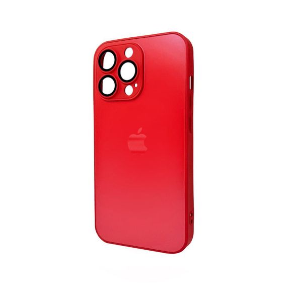 Чохол для смартфона AG Glass Matt Frame Color Logo for Apple iPhone 13 Pro Max Coke Red