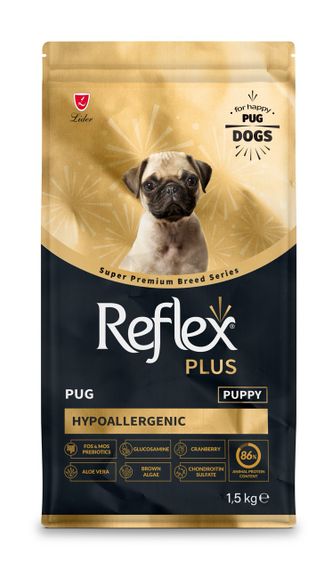 Сухий корм для цуценят породи мопс Reflex Plus Pug Puppy, 1.5 кг