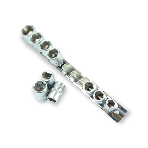 Набір головок торцевих шестигранних 1/2" 10-22мм 10 од. HAISSER (арт.70189)