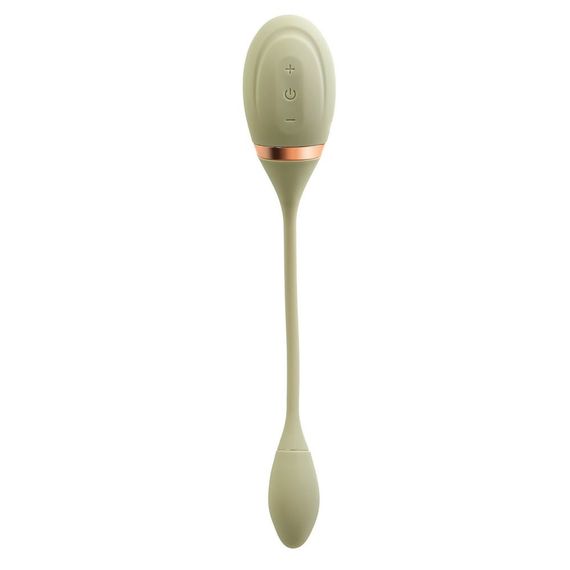 Вакуумный стимулятор клитора с вибрирующим хвостиком для точки G Sweet Em Velvet Lure, зеленый Sex Aura | Зображення 1