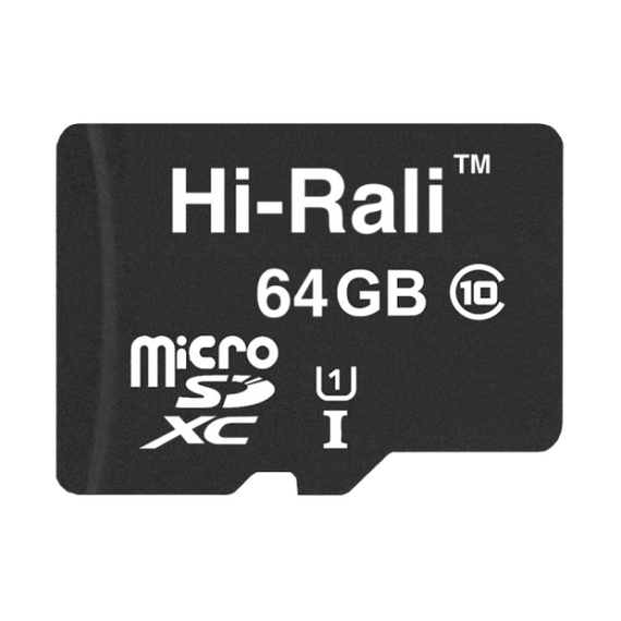 Мапа пам'яті Hi-Rali MicroSDXC 64 gb UHS-1 10 Class | Зображення 1