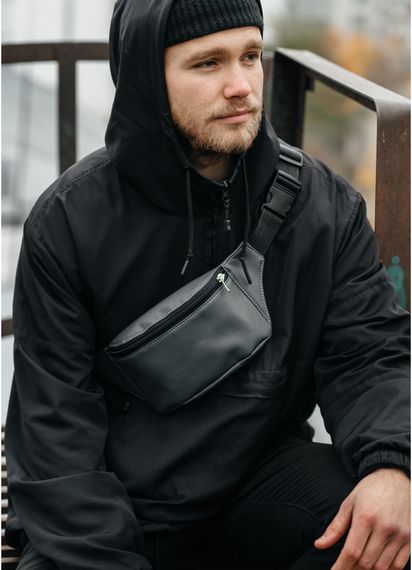 Поясна сумка бананка Sambag Tirso MSHm графітовий 31 х 12 х 5 см (80111009m) | Зображення 2