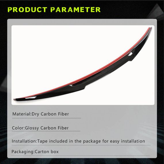 Спойлер V5 (для Sportback, Карбон) для Ауди A5 2016-2025 рр | Зображення 4