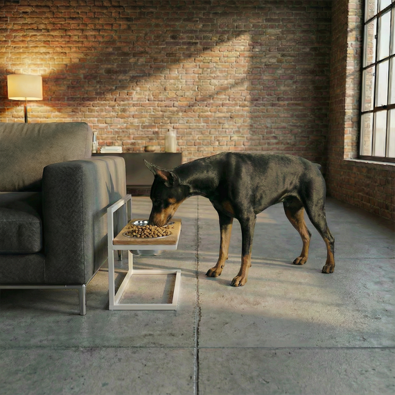 Миски на регулируемой подставке для больших собак Hollky Flex L (2 × 1.8 л) FL-502850-WHNT | Зображення 1