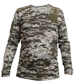 Футболка Tactic4Profi кулір піксель із довгим рукавом із 3 липучками S