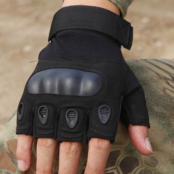 Рукавиці тактичні Primo Tactical безпалі, розмір L - Black | Зображення 4