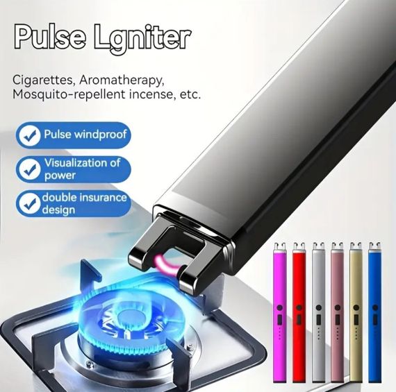 USB-заряжаємая импульсная/дуговая электрозажигалка | Зображення 1