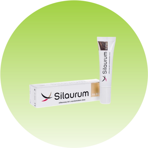 Silaurum, силіконовий гель для шрамів з наноколоїдами золота, 15 мл