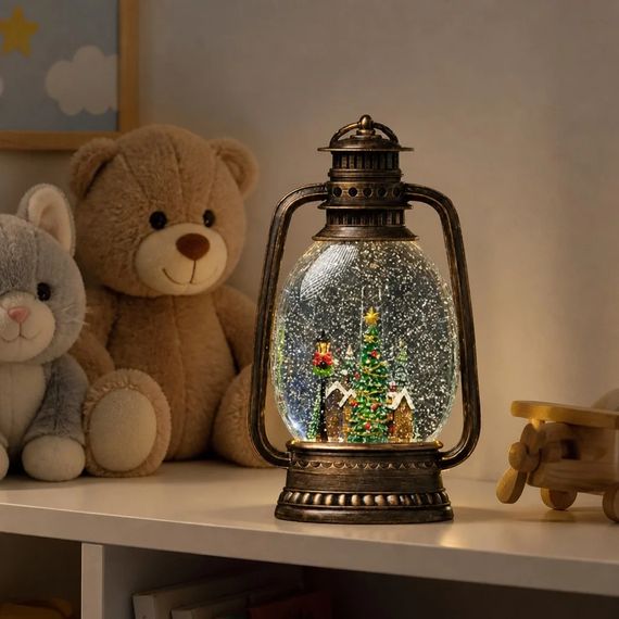 Новорічний ліхтар-нічник XMAS WDL-24028D, 27,9 см | Зображення 2