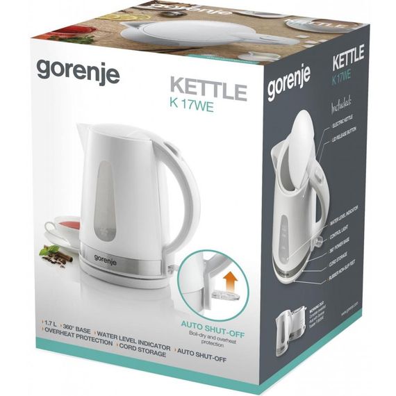 Електрочайник Gorenje K17WE | Зображення 3