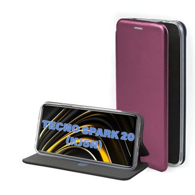 Чехол для мобильного телефона BeCover Exclusive Tecno Spark 20 (KJ5n) Burgundy (711239)