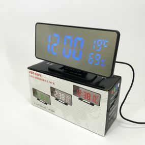 Годинник із зазначенням температури вологості VST-888Y-5, LED настільний годинник KP-91