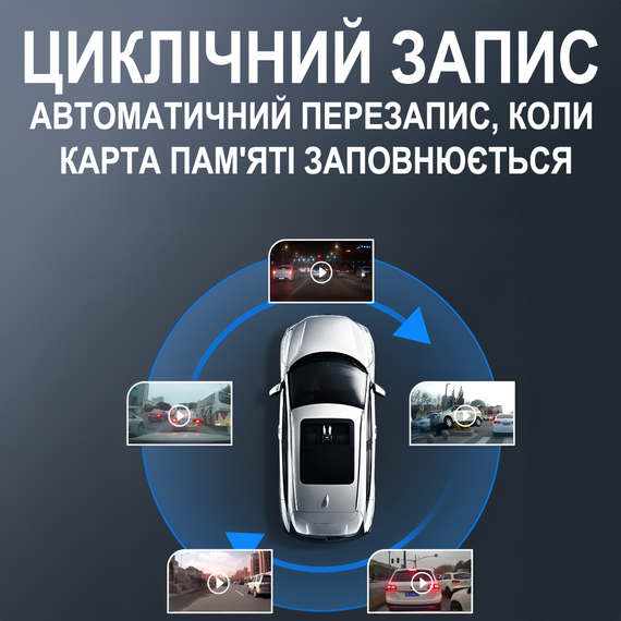 Автомобільне дзеркало з відеореєстратором та камерою заднього виду Podofo L5915, LCD дисплей 4.7" | Зображення 6
