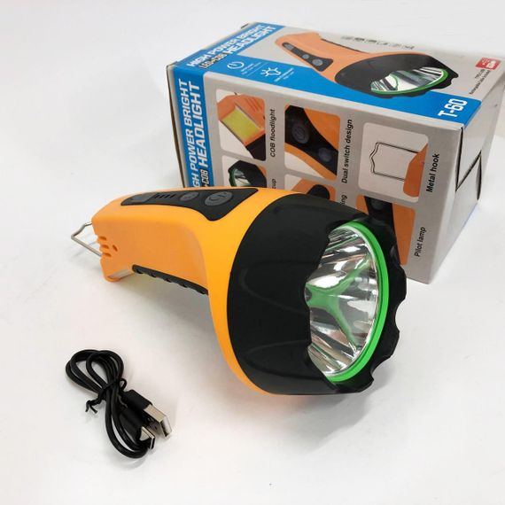 Ліхтар T60 3W COB з Li-Ion акумулятором, індикацією заряду, гаком та ЗУ Type-C (46869-T60_152) | Зображення 4