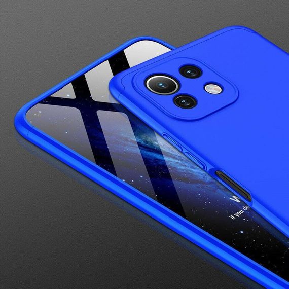 Чохол GKK 360 градусів для Xiaomi Mi 11 lite колір Синій | Зображення 3