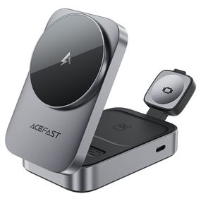 БЗУ Acefast E22 desktop 3in1 15W Metal gray