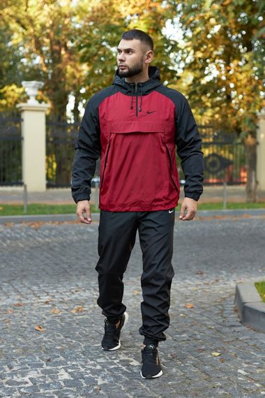 Анорак чоловічий "House" Nike чорно-червоний | Зображення 4