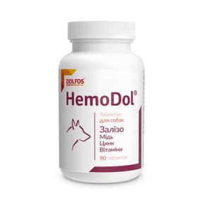 Витамины при анемии у собак Dolfos HemoDol 90 табл