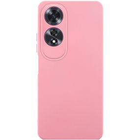 Чохол TPU GETMAN Liquid Silk Full Camera для Oppo A60 4G Рожевий / Pink