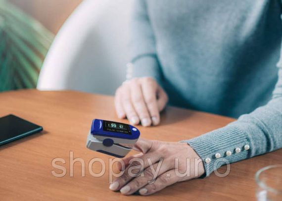 Пульсоксиметр Pulse Oximeter LK-87 на палець · Вимірювання рівня кисню в крові · Пульсометр оксиметр електронний | Зображення 2