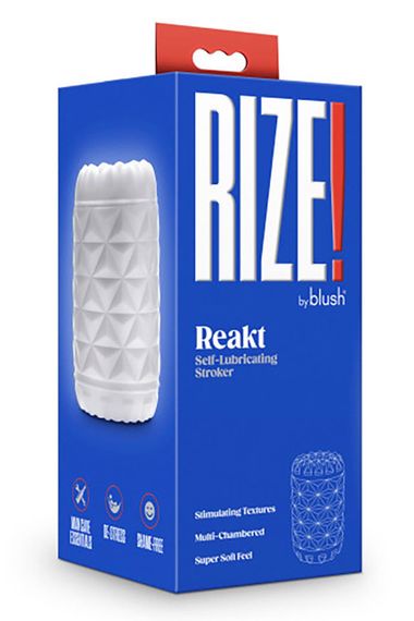Мастурбатор Blush Rize, що самозмазується, білий, 10.1 см Sex Aura | Зображення 3