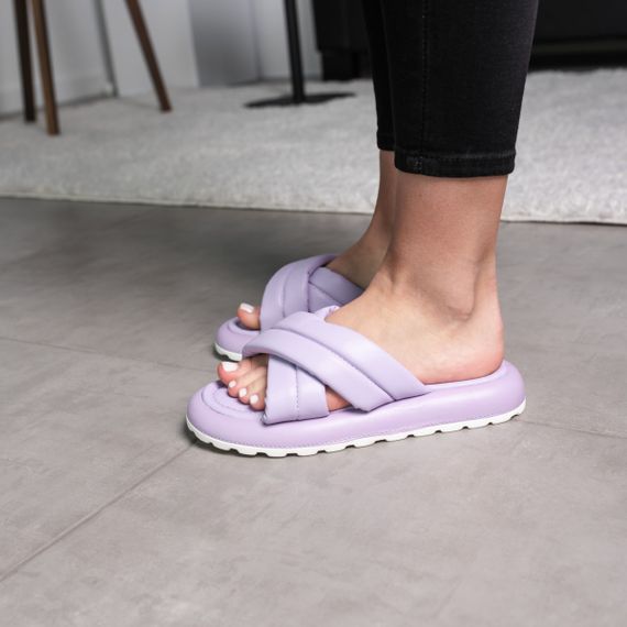 Шльопанці жіночі Fashion Oliver 3595 38 розмір 24,5 см Фіолетовий | Зображення 4
