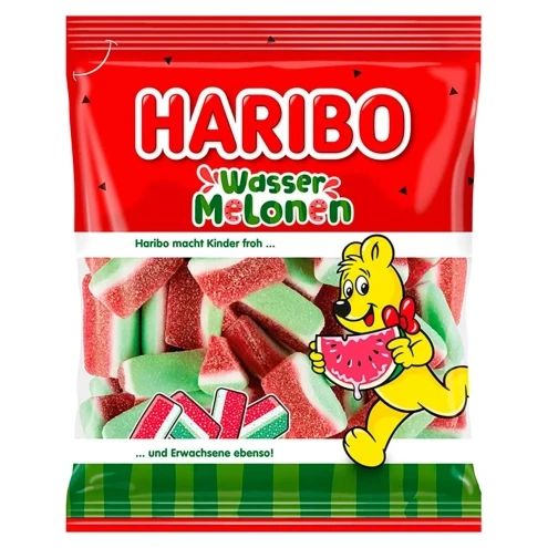 Цукерки желейні Haribo Wasser Melonen (арбуз) 160 г Німеччина