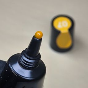 Краска 2в1 Lilly Beaute 07 желтая (стемпинг + роспись) 10мл