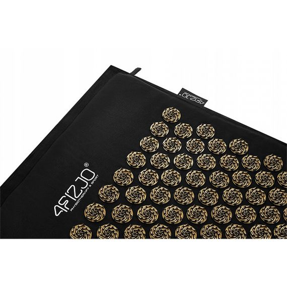 Килимок акупунктурний з подушкою 4FIZJO Ergo Mat Аплікатор Кузнєцова Black/Gold (P-5907739313881) | Зображення 4