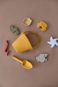 Набір іграшок для піску дитячий силіконовий Жовтий