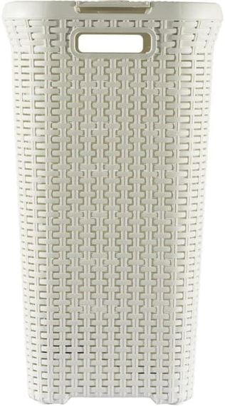 Кошик для білизни пластиковий Curver Natural Style 60 л 00707 кремовий, міцний і зручний | Зображення 2