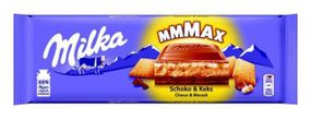 Шоколад молочний з кремовою начинкою і печивом Milka Schoko Keks, 300 г, Швейцарія