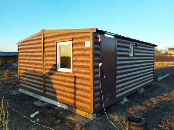 Баня-будиночок із двох модулів 6*5м