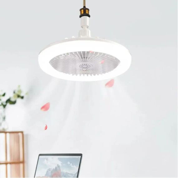 Лампа - вентилятор в патрон+пульт LED AROMATHERAPY FAN LIGHT CHP-008 RGB 2835RGB | Зображення 2