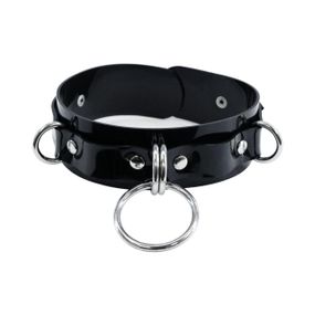 Нашийник для фіксації Feral Feelings - D-Rings Black sexstyle