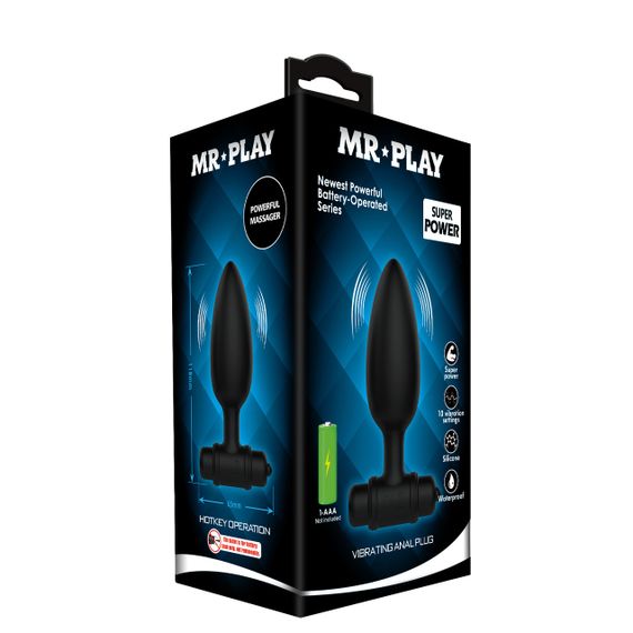 Анальна пробка - Mr.Play Vibrating Anal Plug Sex Aura | Зображення 9